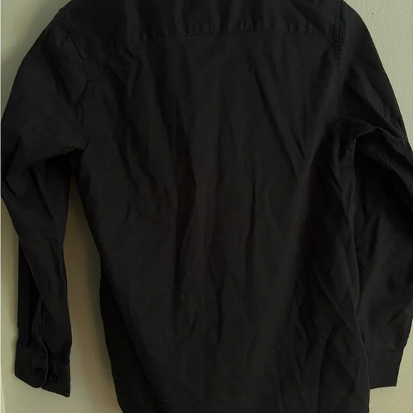 RVCA boy’s Black button down shirt medium - Picture 6 of 6